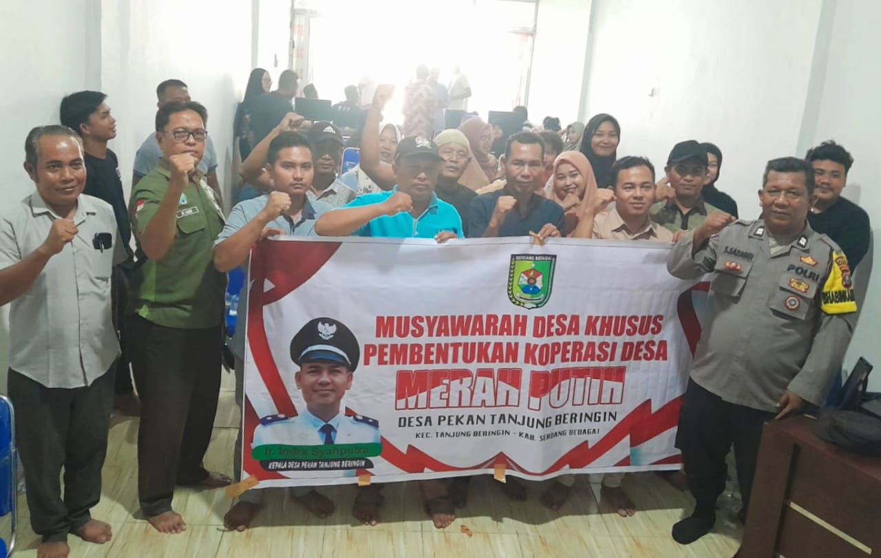 Bentuk Koperasi Desa Merah Putih, Kades Indra Syahputra : Jalankan Tugas Dengan Profesional Sesuai Tupoksi
