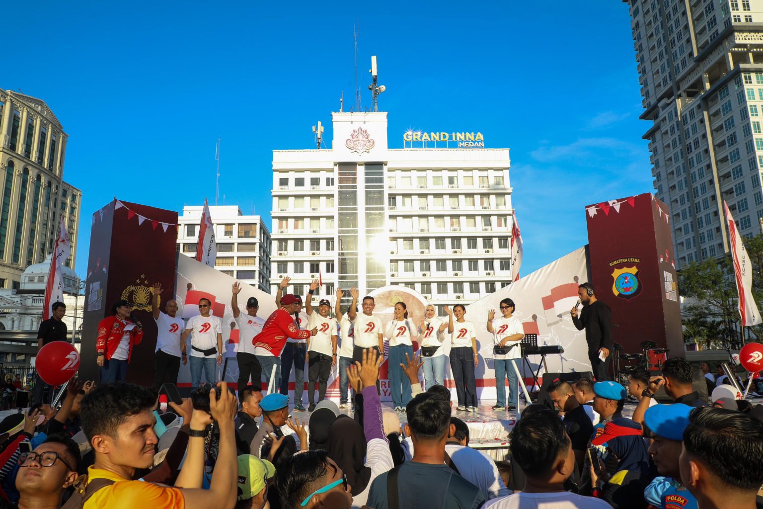 Semarak Pelayanan Polri di CFD Medan, Merangkul Masyarakat dengan Humanis