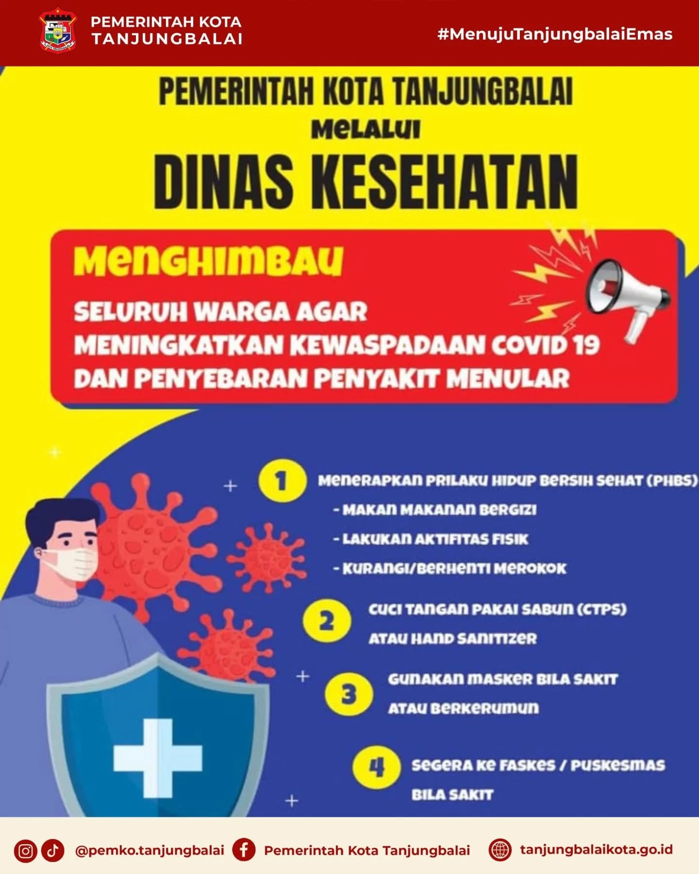 Waspadai Potensi Penyebaran COVID-19, Ini Imbauan Resmi Pemko Tanjungbalai
